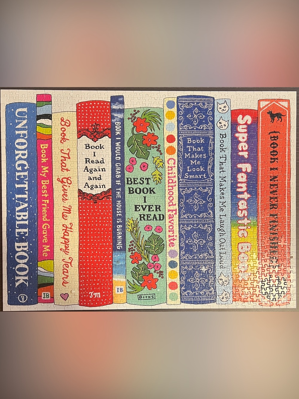 Galison Ideal Bookshelf 100 Piece Puzzle - Picture 2 of 4